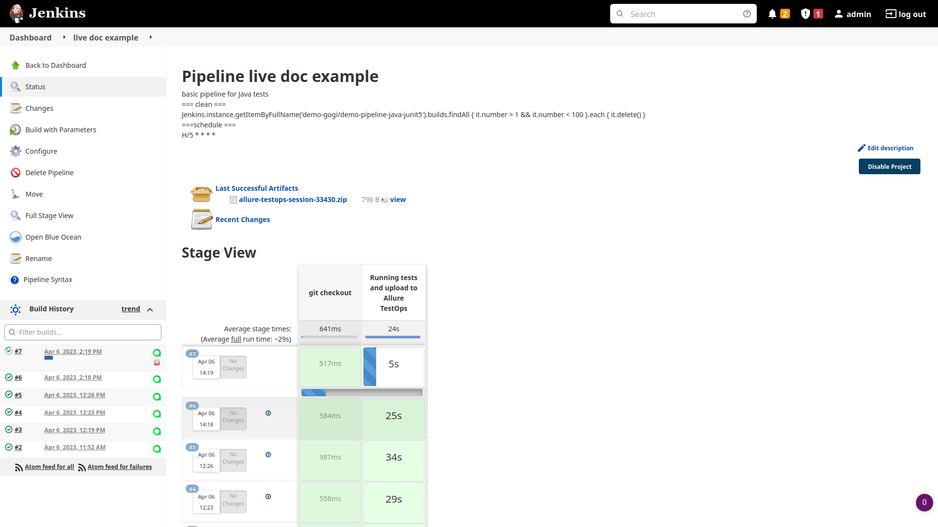 Jenkins uploads results into TestOps